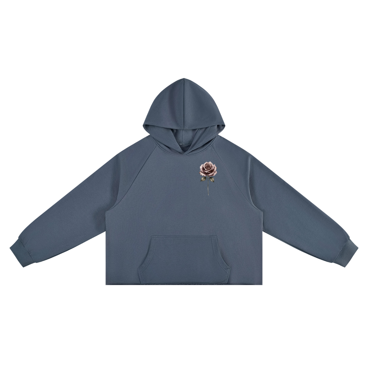 The Pride Rose Vintage-Wash Raw-Edge Hoodie