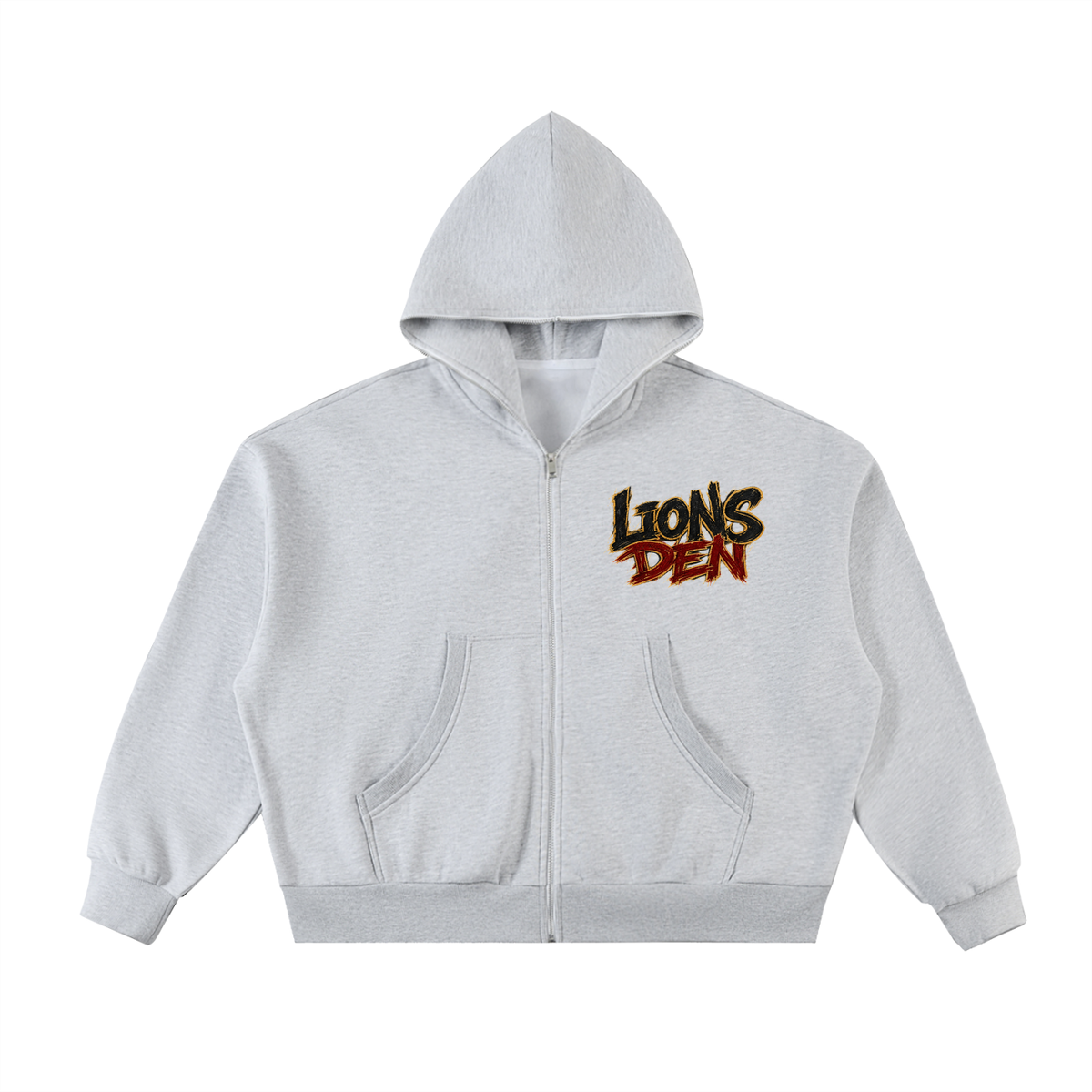 Lions Den Graffiti Lion Boxy Full-Zip Hoodie