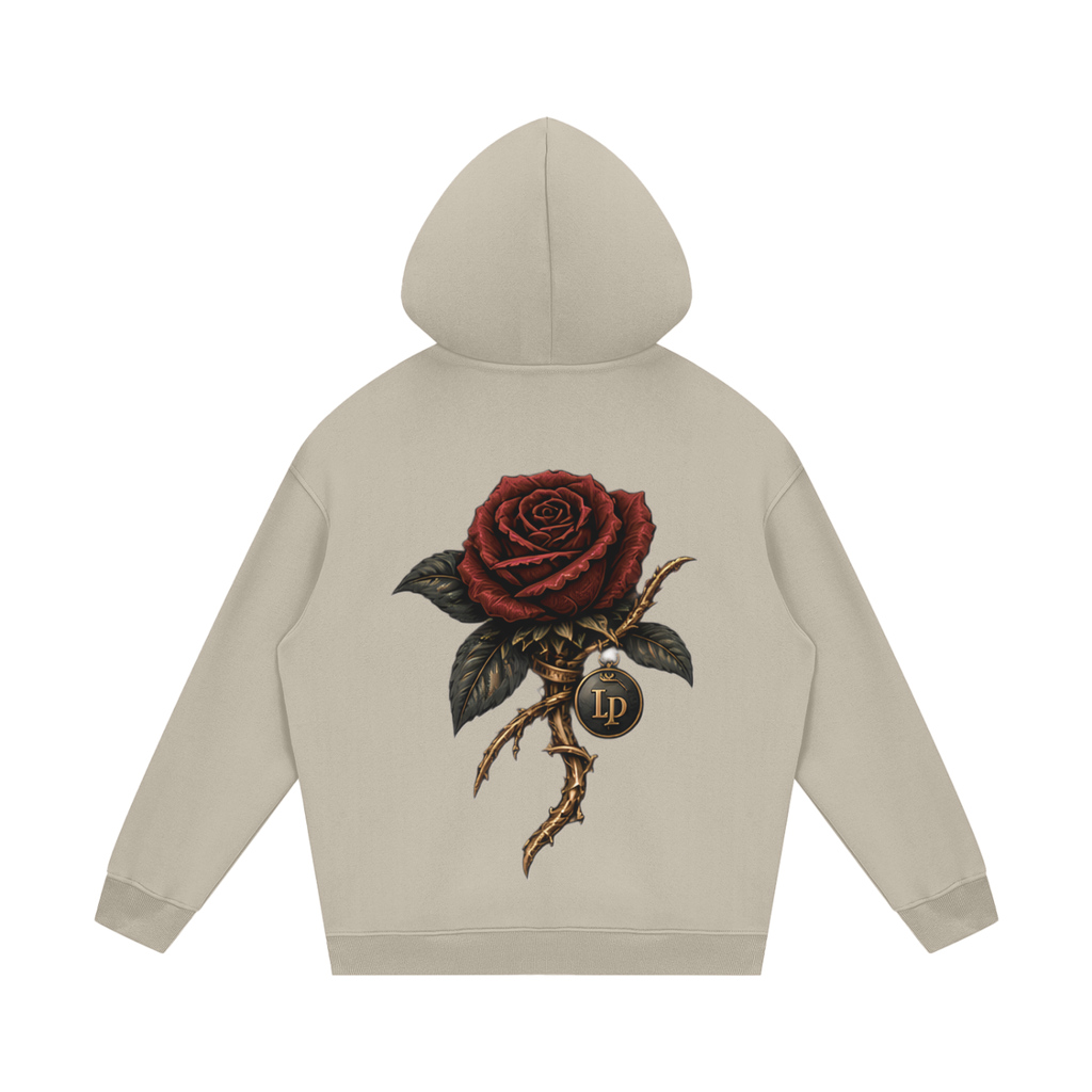 Crowned Rose Medallion Fleece Hoodie