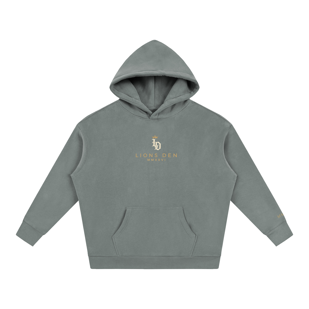 Crowned Gothic LD Oversized Fleece Hoodie