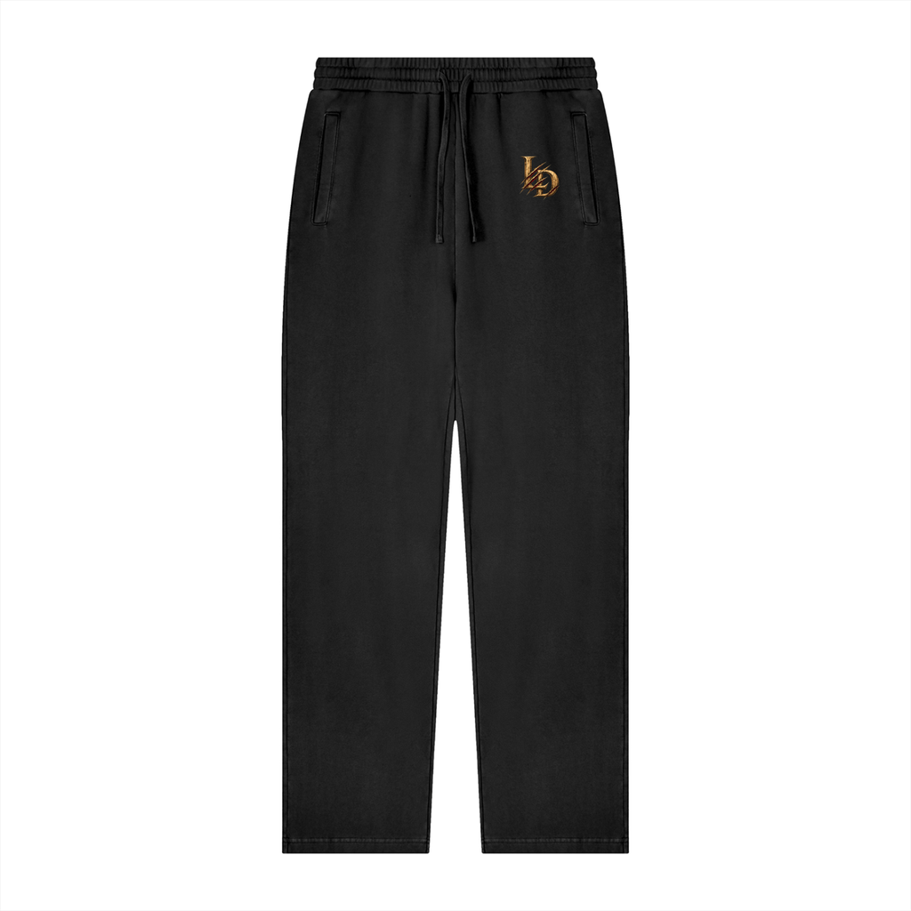 Gold LD Monogram Vintage-Wash Sweatpants