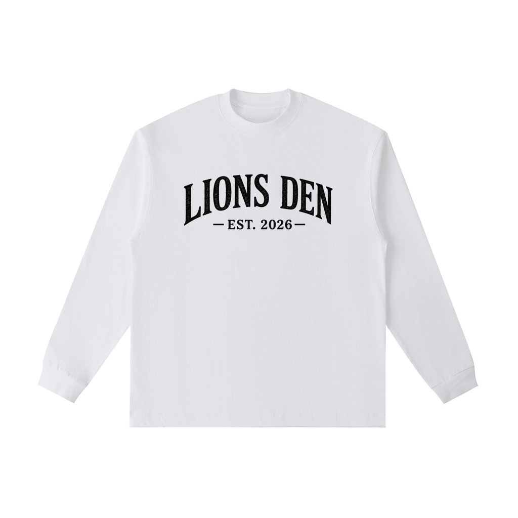 Lions Den EST. 2026 Essential Cotton Long-Sleeve Tee