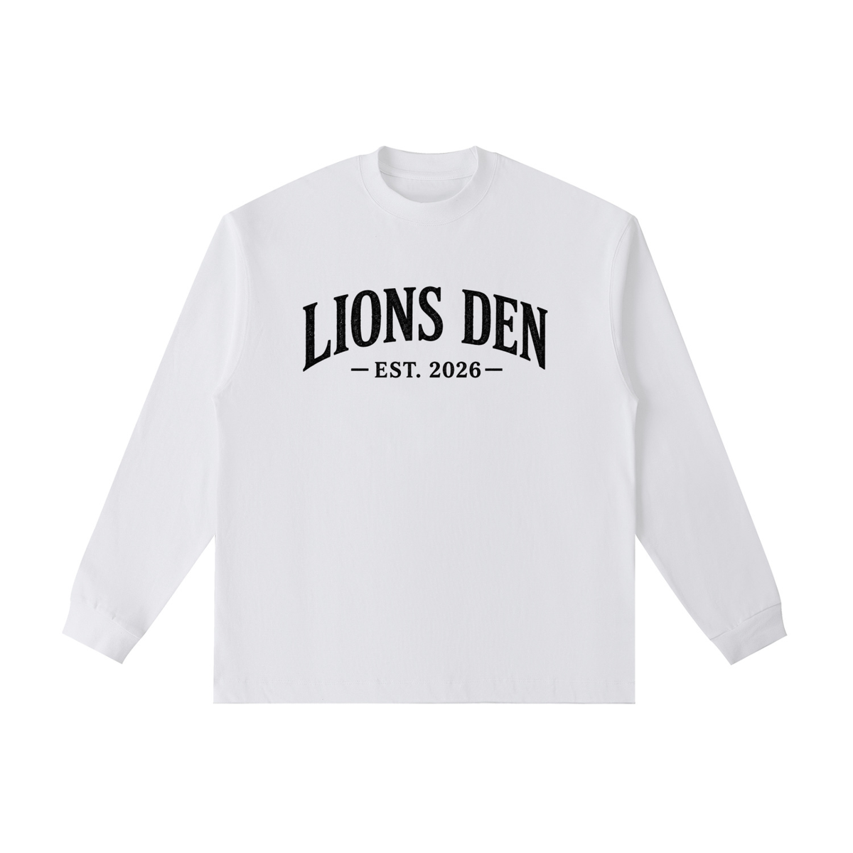 Lions Den EST. 2026 Essential Cotton Long-Sleeve Tee