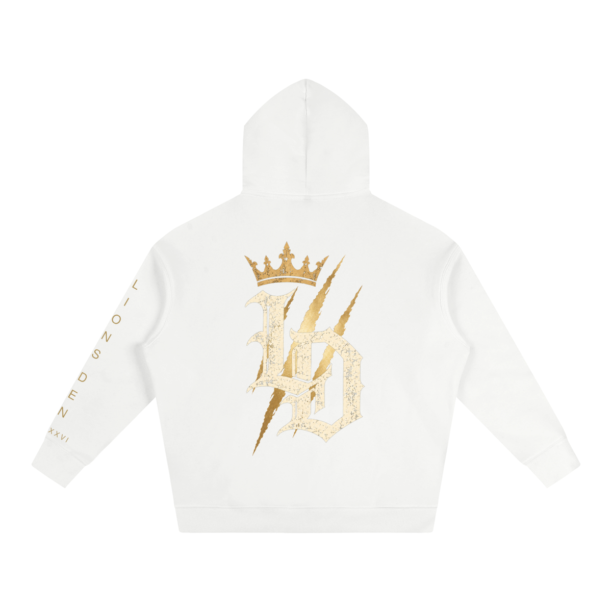 Crowned Gothic LD Oversized Fleece Hoodie