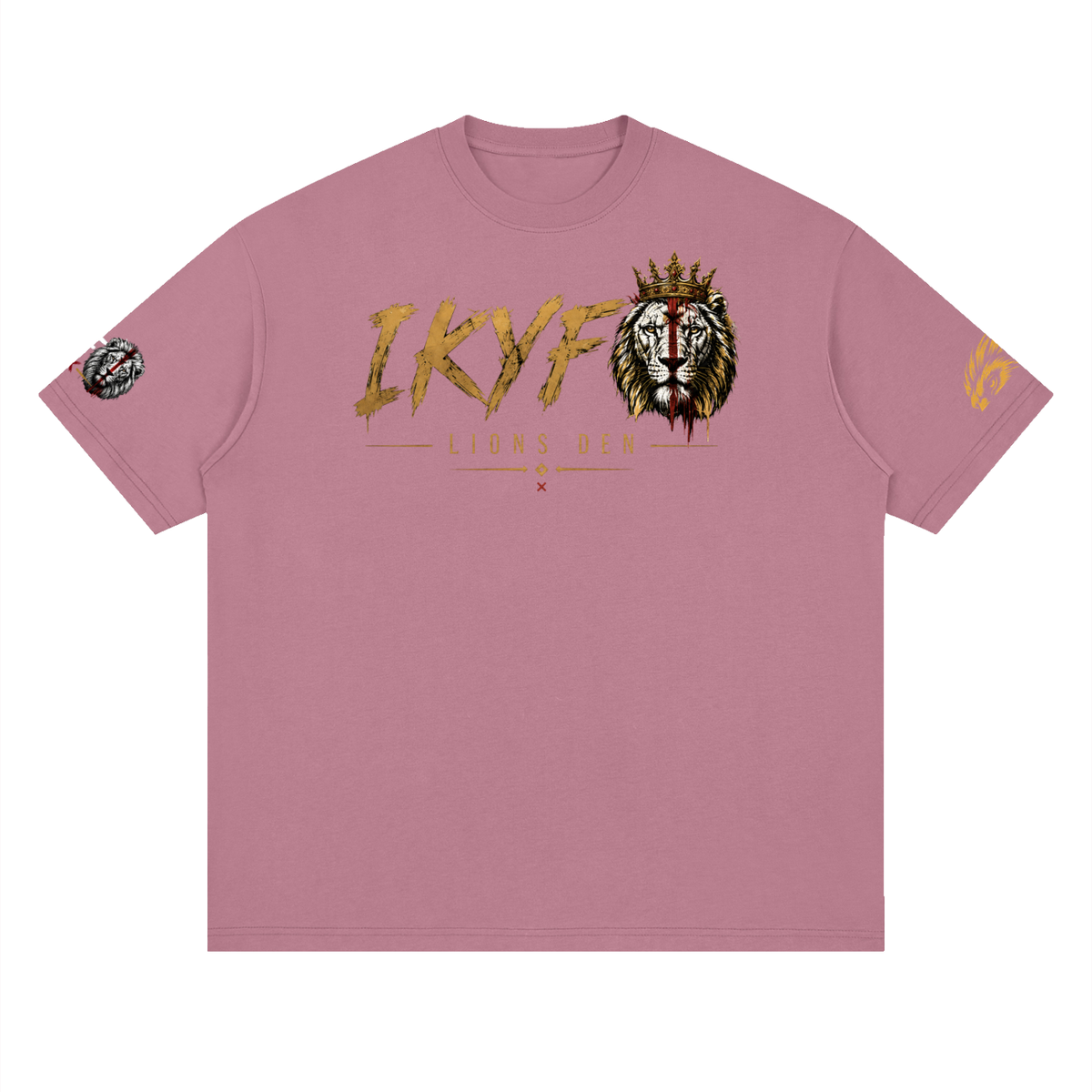 IKYF Lion Streetwear Drop-Shoulder Tee