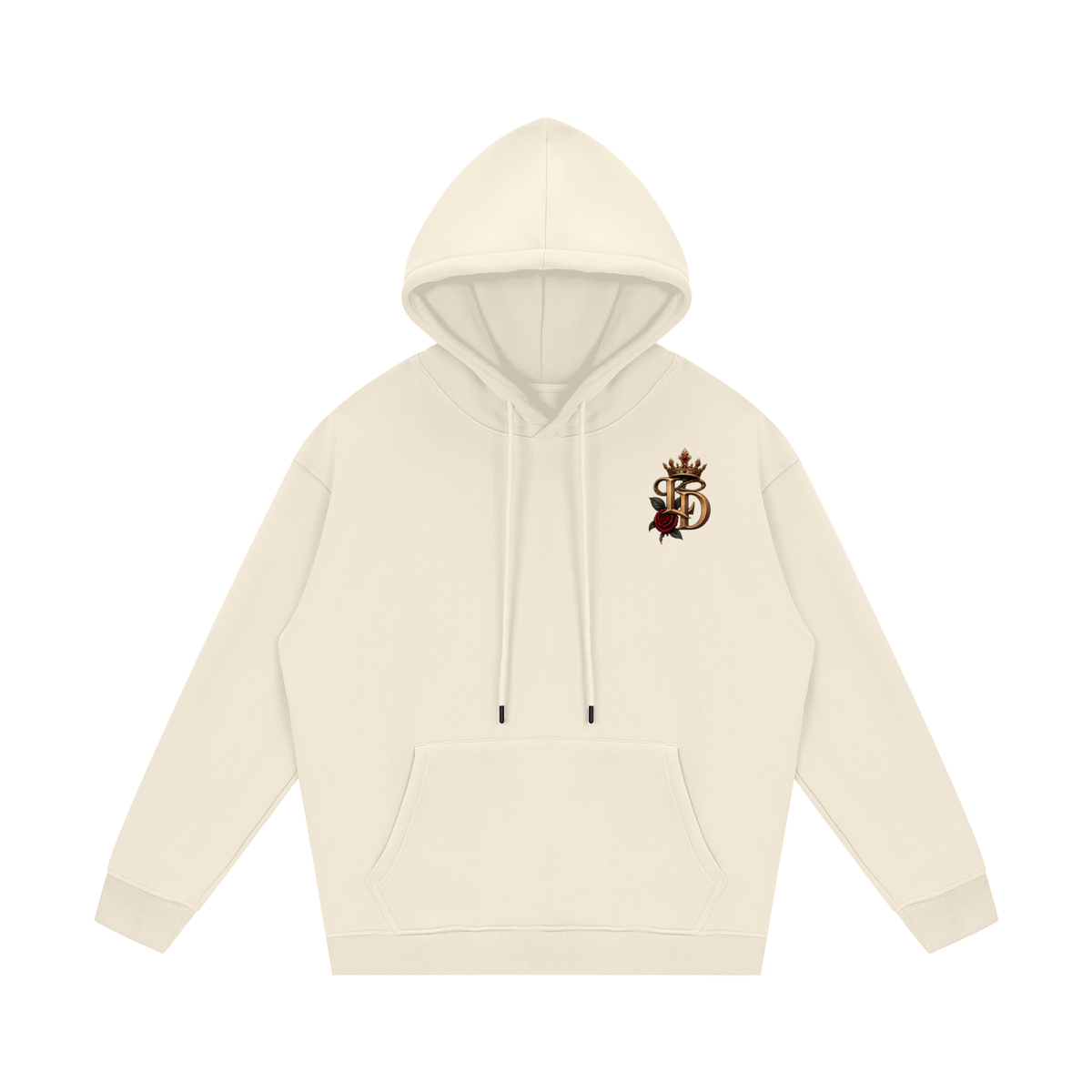 Crowned Rose Medallion Fleece Hoodie