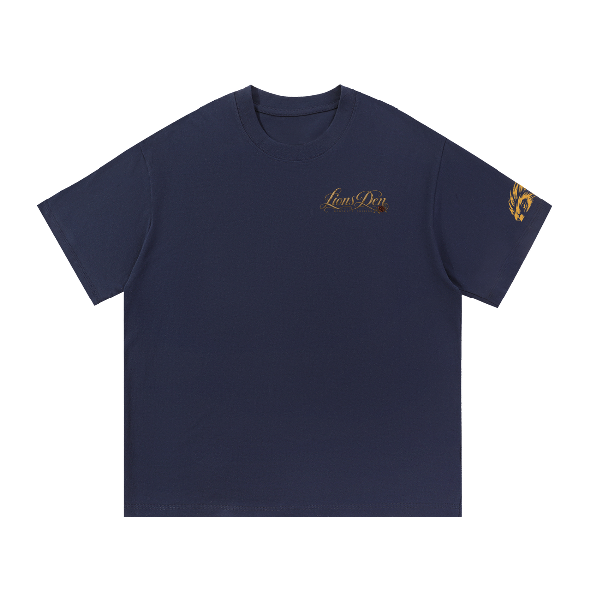 Caged Lion and Rose Essential Cotton Tee