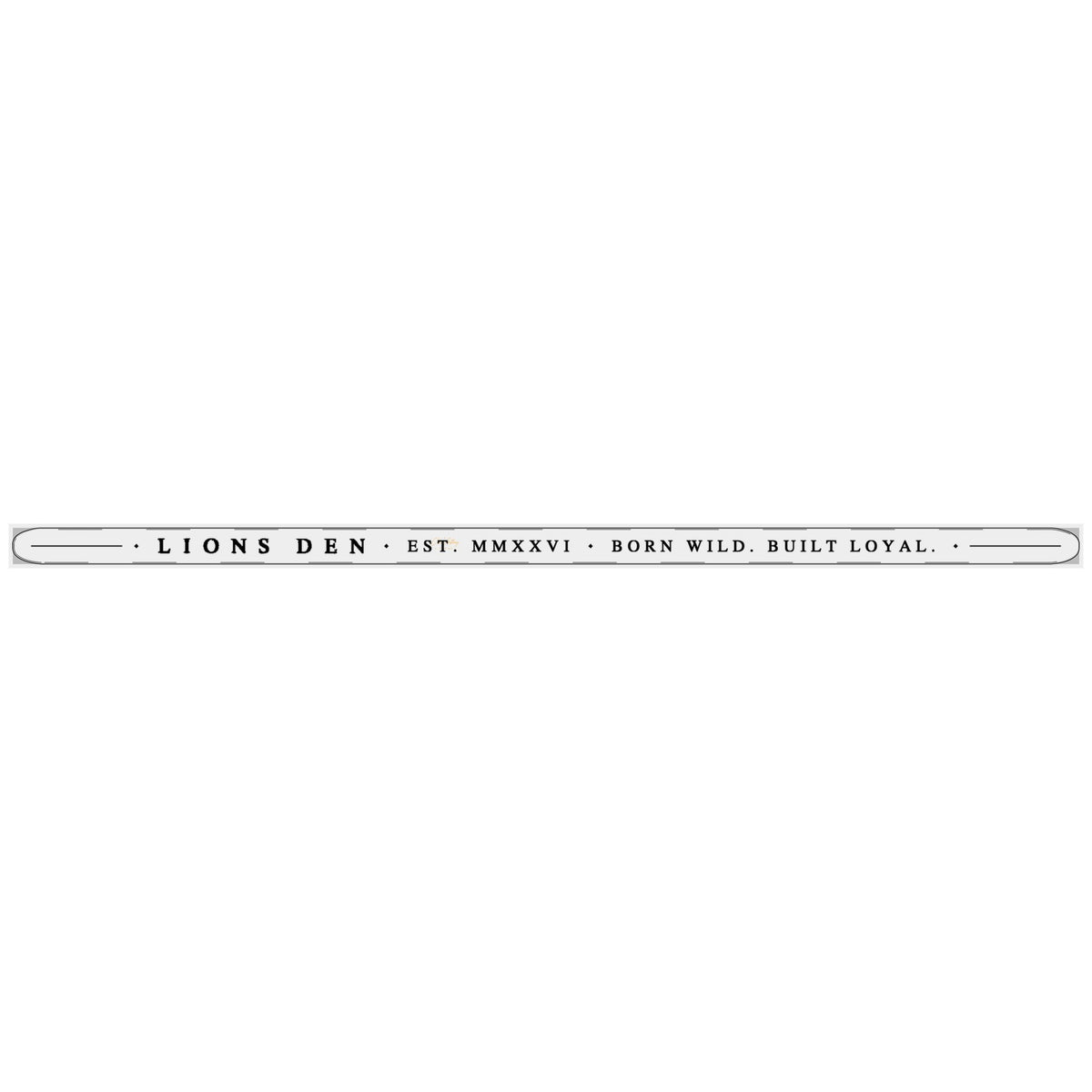 Lions Den Heritage Engraved Bangle
