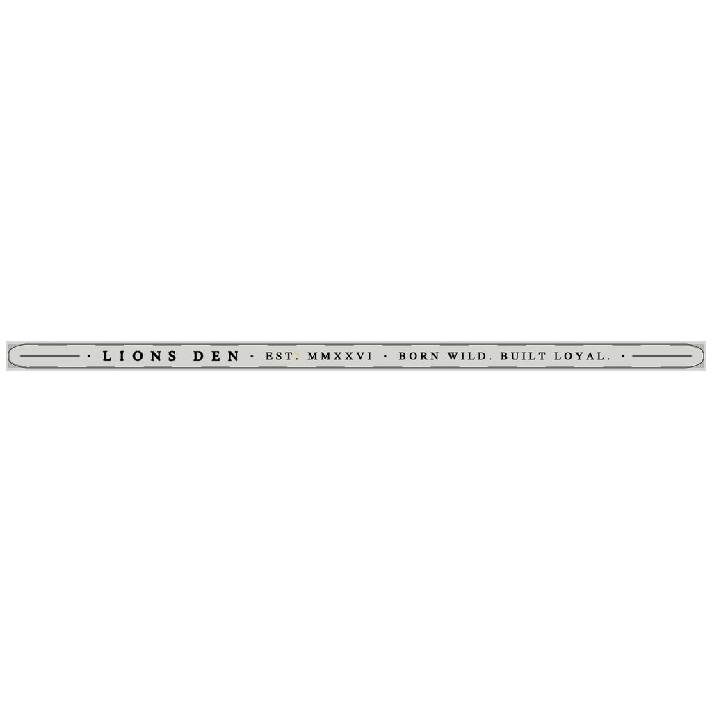 Lions Den Heritage Engraved Bangle