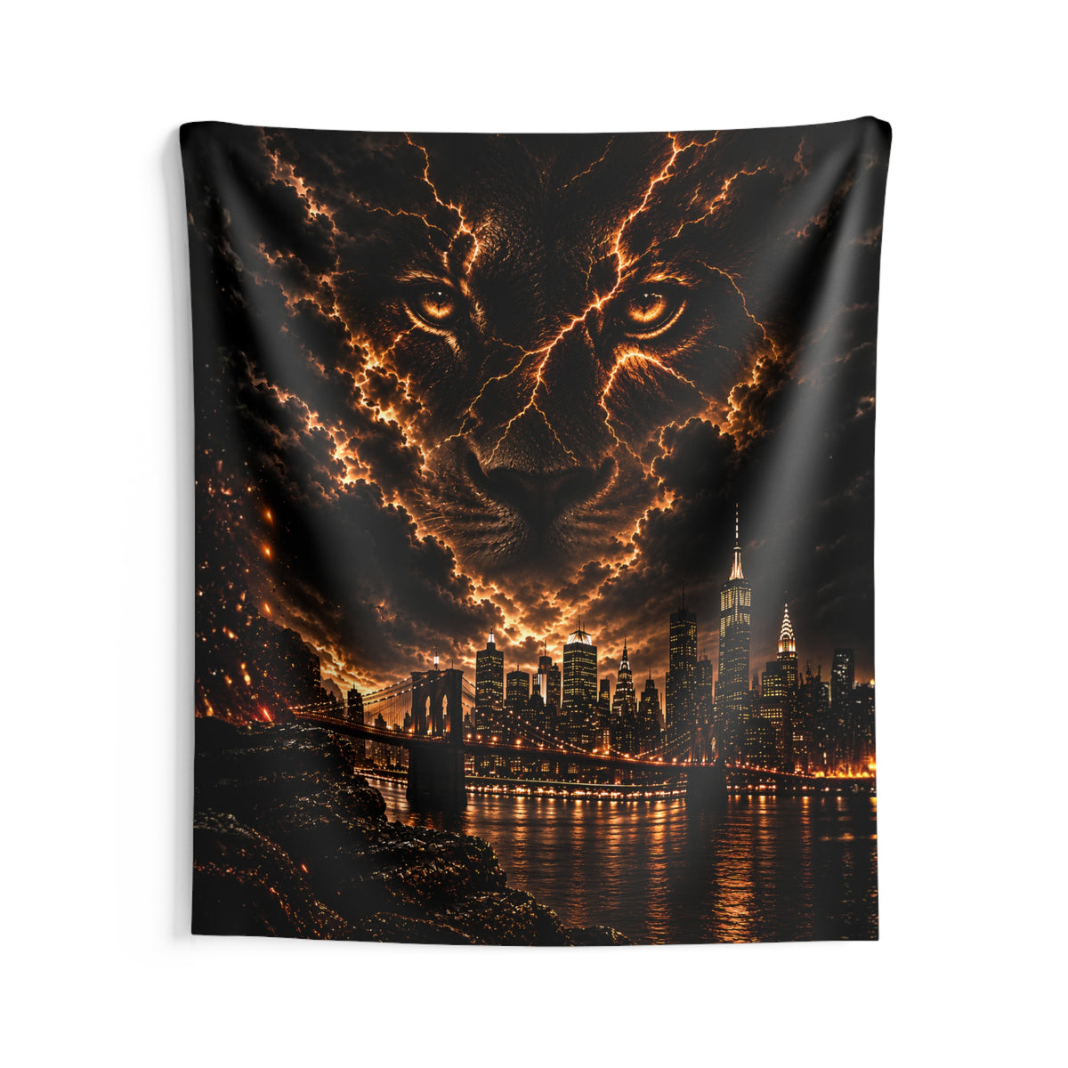 Fire in the Sky NYC Stream Backdrop