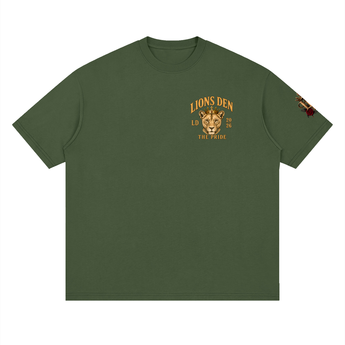 Built for the Pride Lion Streetwear Drop-Shoulder Tee