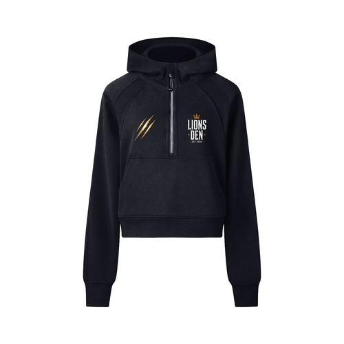 Cropped Half-Zip Hoodie