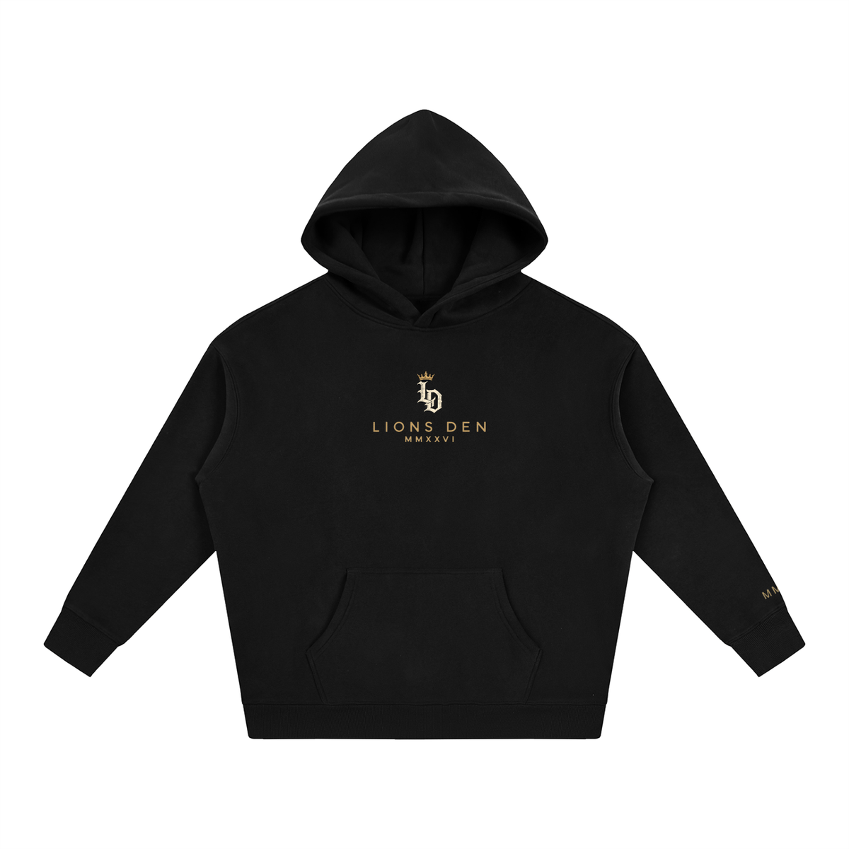 Crowned Gothic LD Oversized Fleece Hoodie