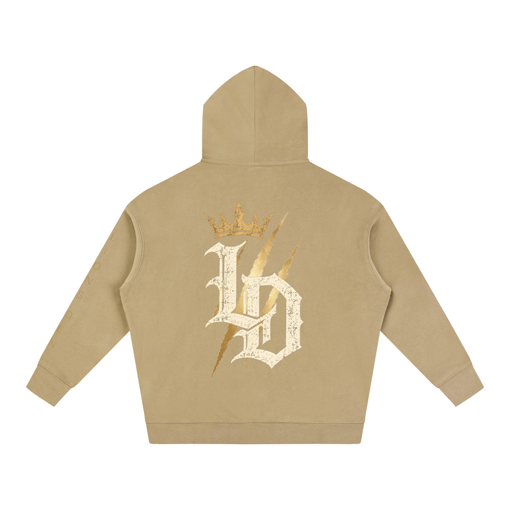 Crowned Gothic LD Oversized Fleece Hoodie