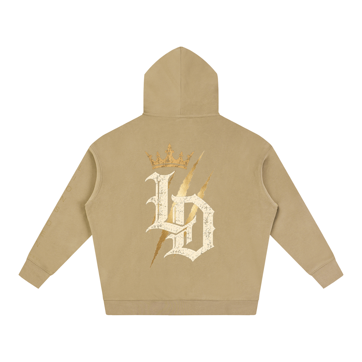 Crowned Gothic LD Oversized Fleece Hoodie