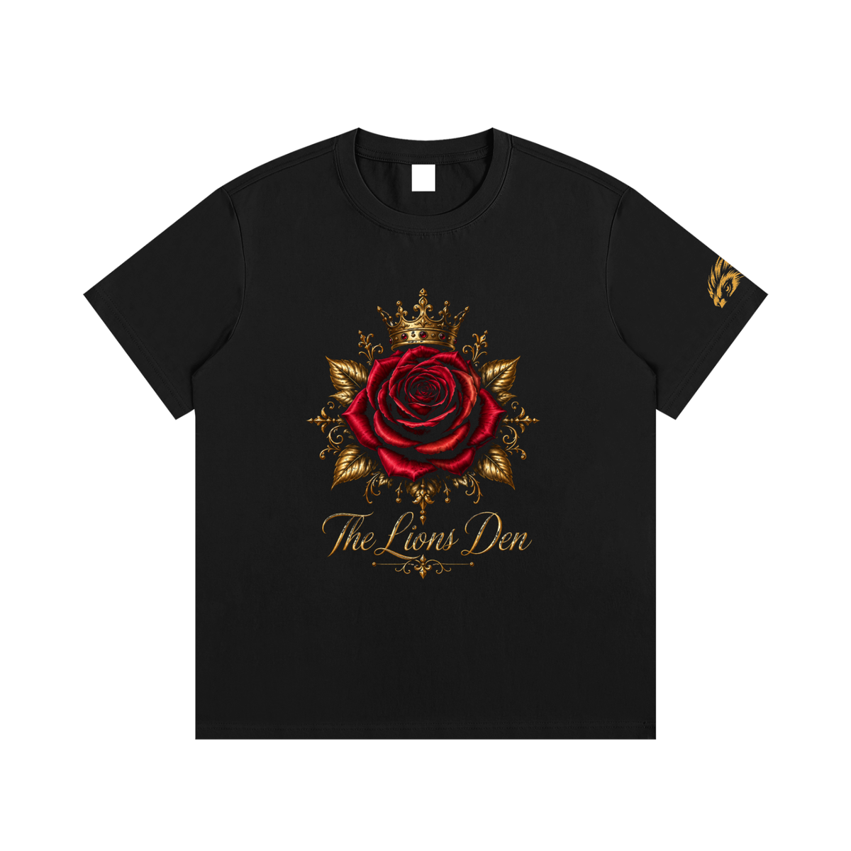 Crowned Rose Lions Den Essential Cotton Tee