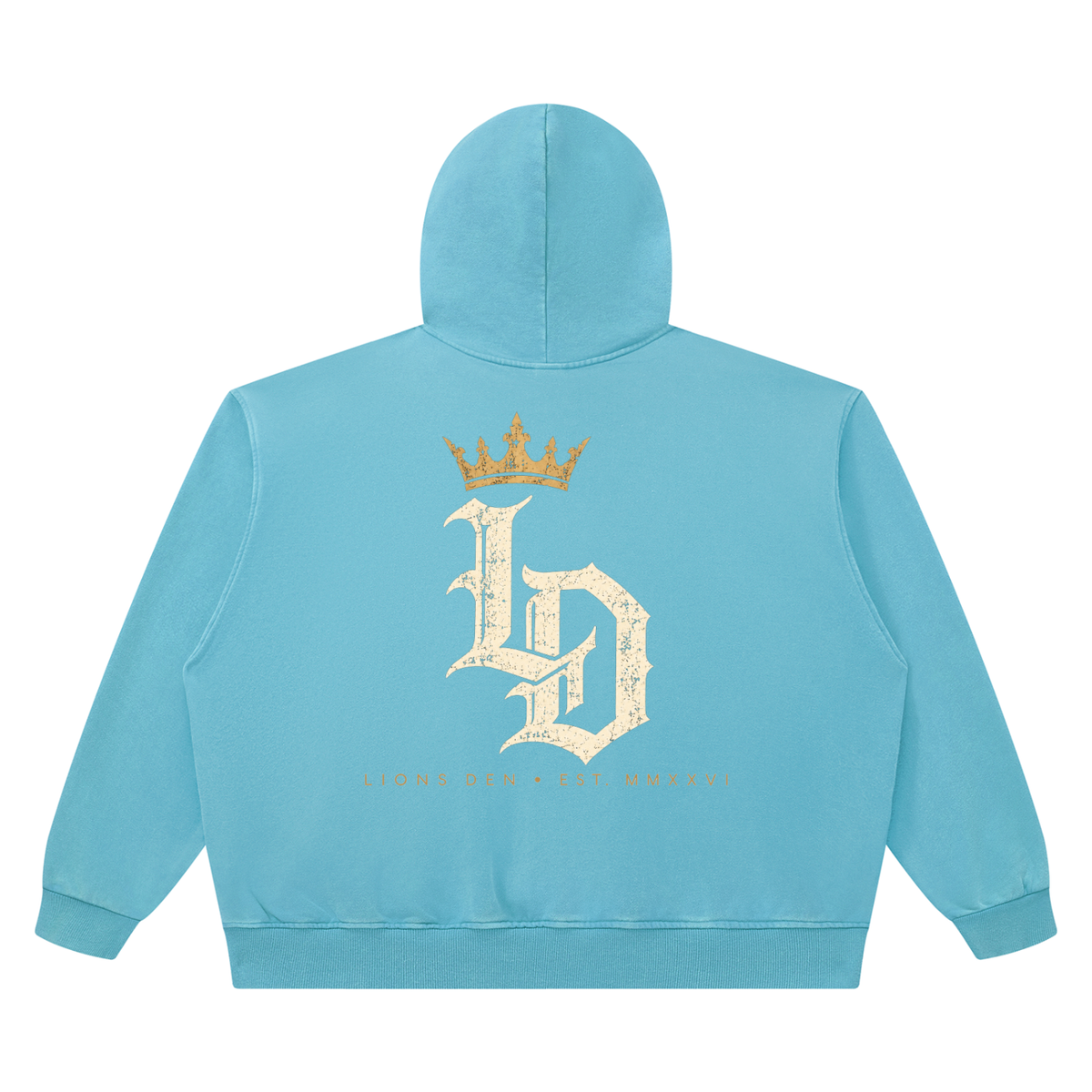 Crowned Gothic LD Heavyweight Vintage-Wash Hoodie