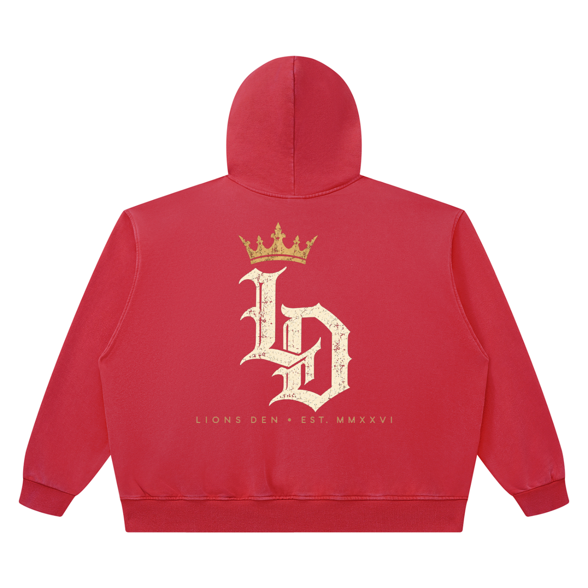 Crowned Gothic LD Heavyweight Vintage-Wash Hoodie