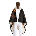 Lightning Lion Hooded Sherpa Blanket