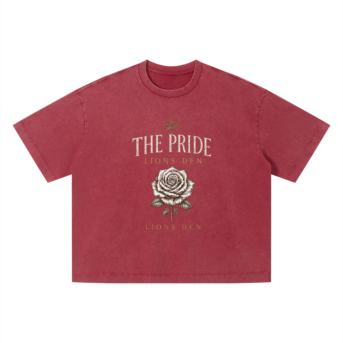 The Pride Rose Vintage-Wash Boxy Tee