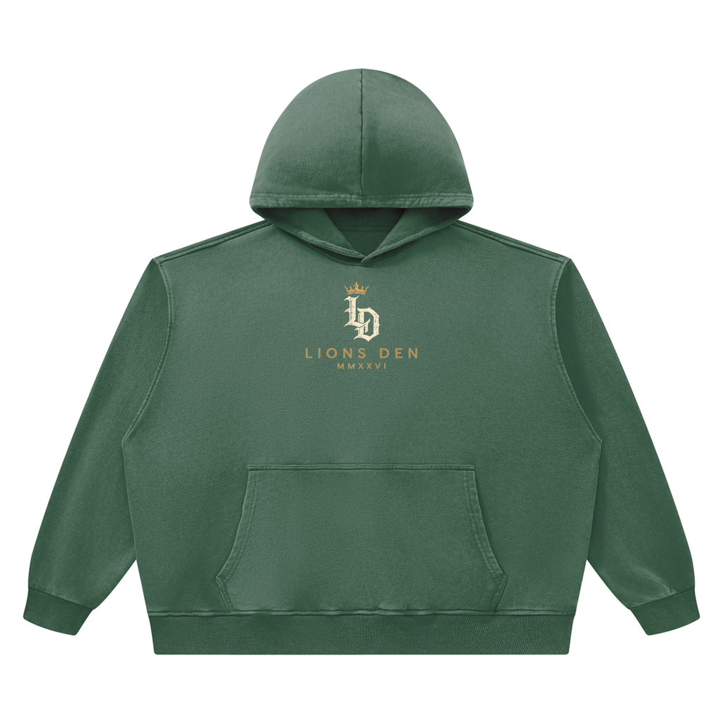Crowned Gothic LD Heavyweight Vintage-Wash Hoodie