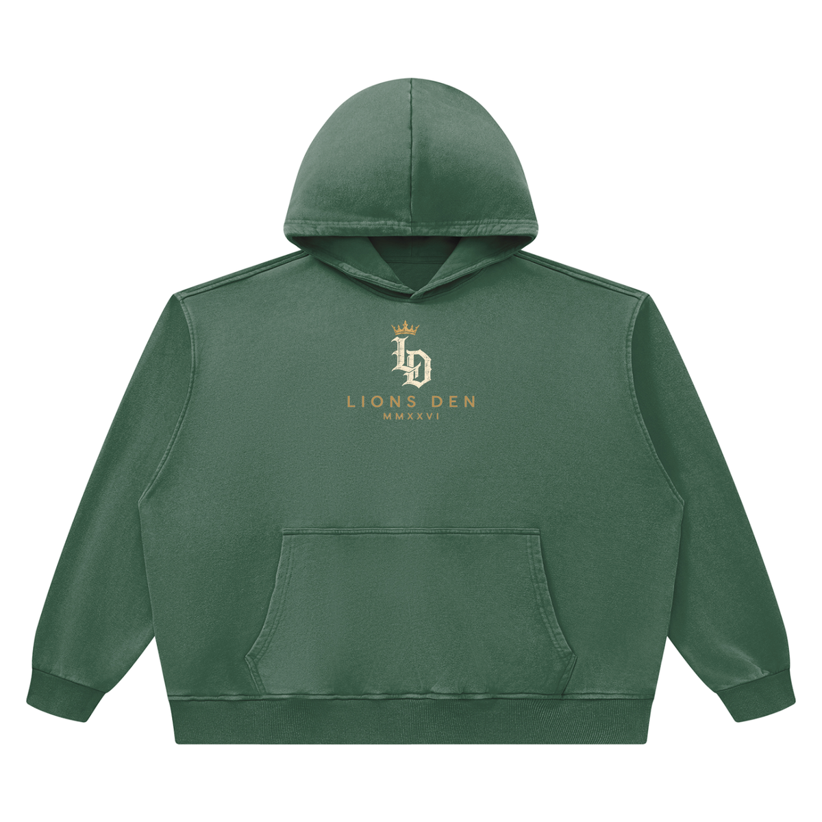 Crowned Gothic LD Heavyweight Vintage-Wash Hoodie