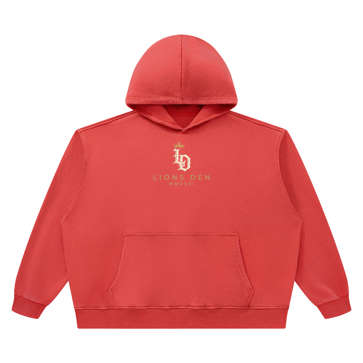 Crowned Gothic LD Heavyweight Vintage-Wash Hoodie