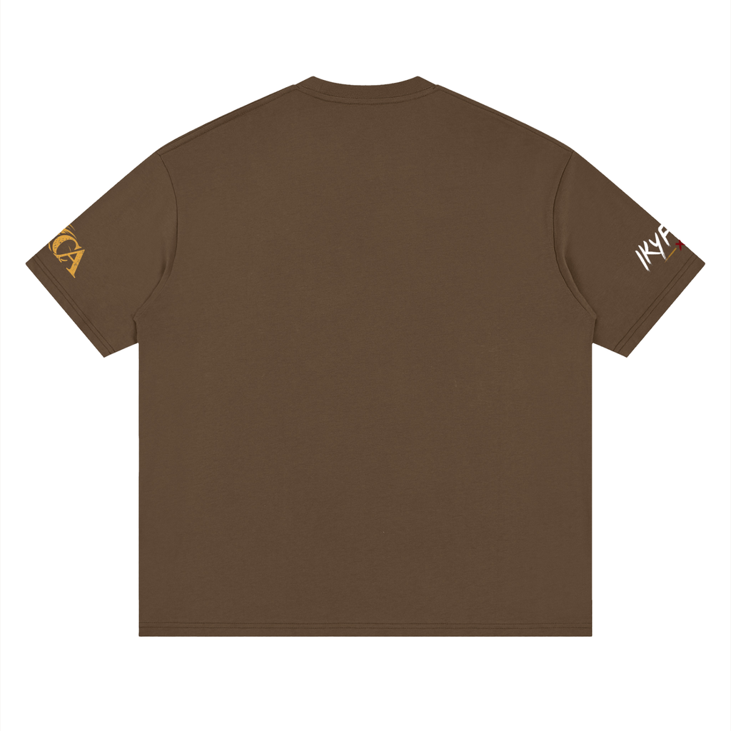 IKYF Lion Streetwear Drop-Shoulder Tee