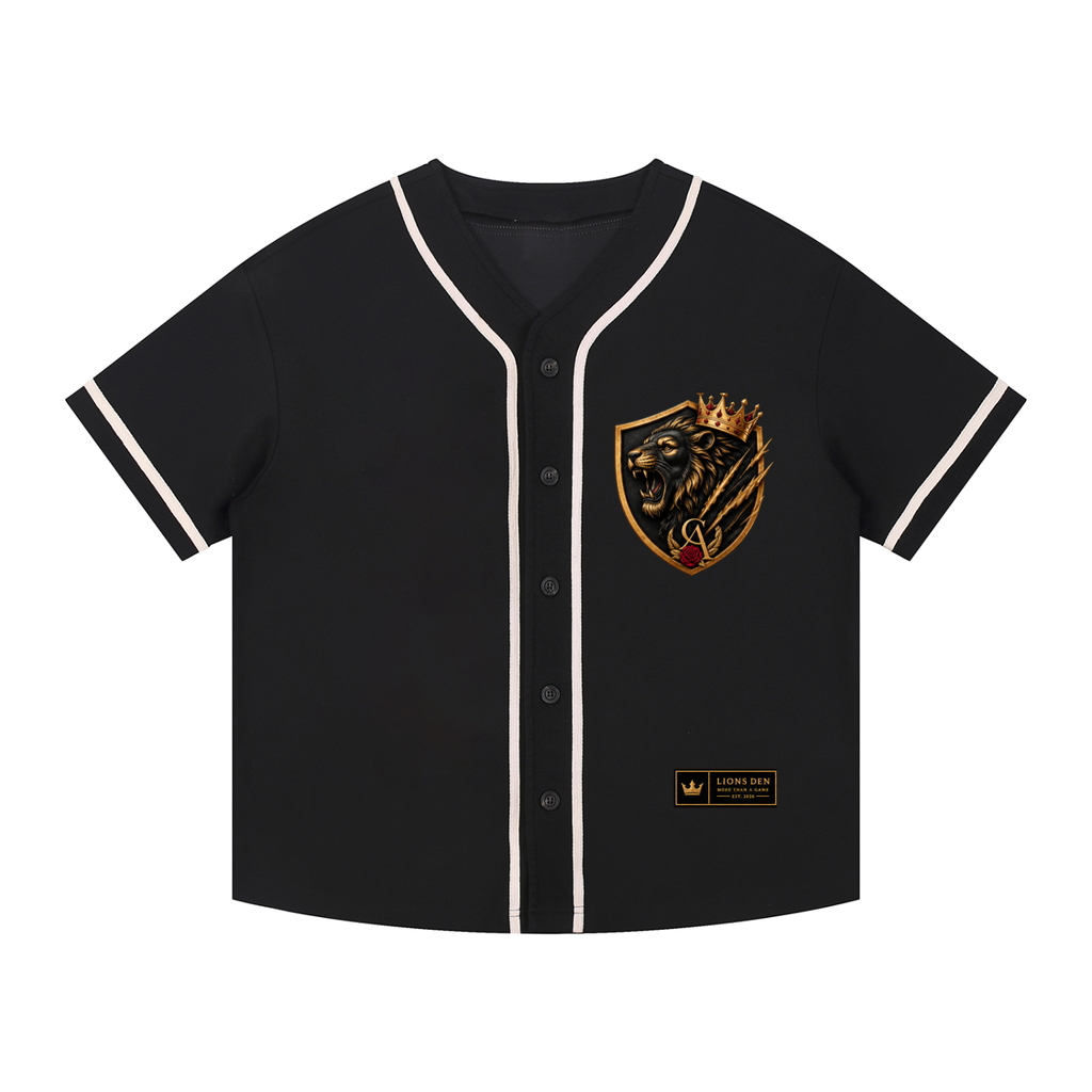 Contrast Piped Button-Up Jersey