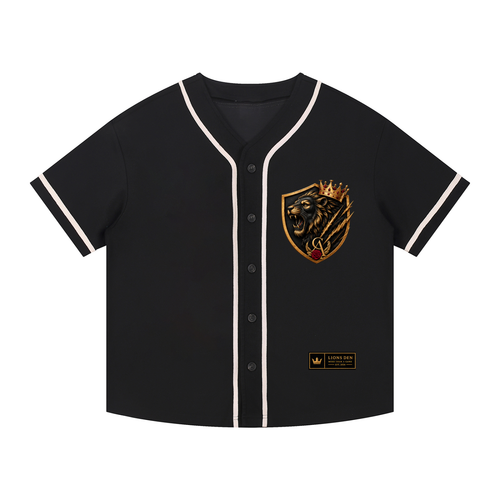 Contrast Piped Button-Up Jersey