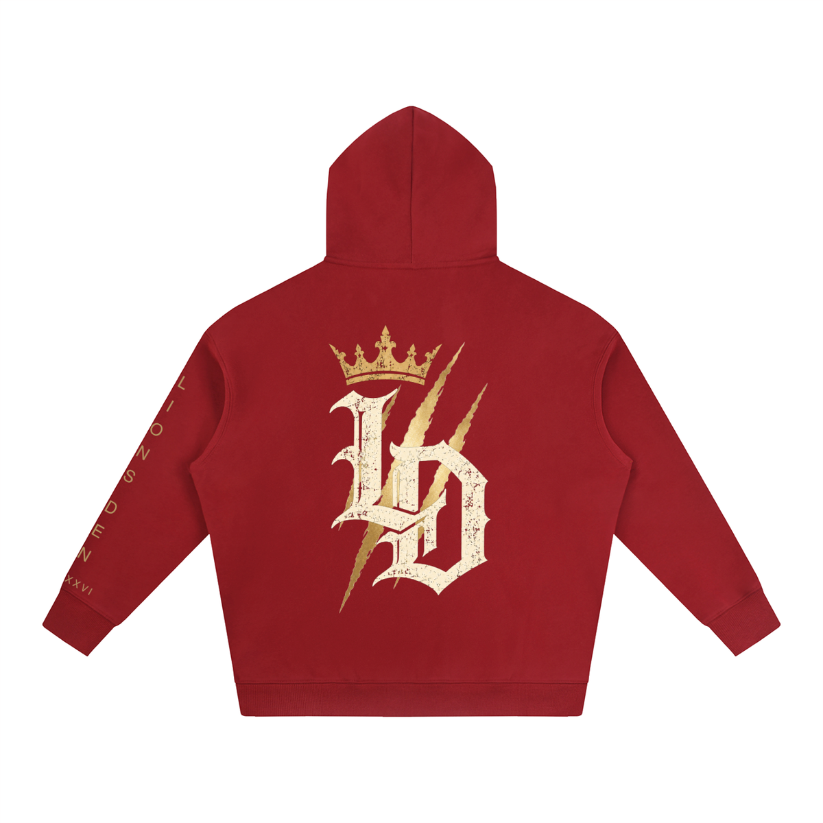 Crowned Gothic LD Oversized Fleece Hoodie