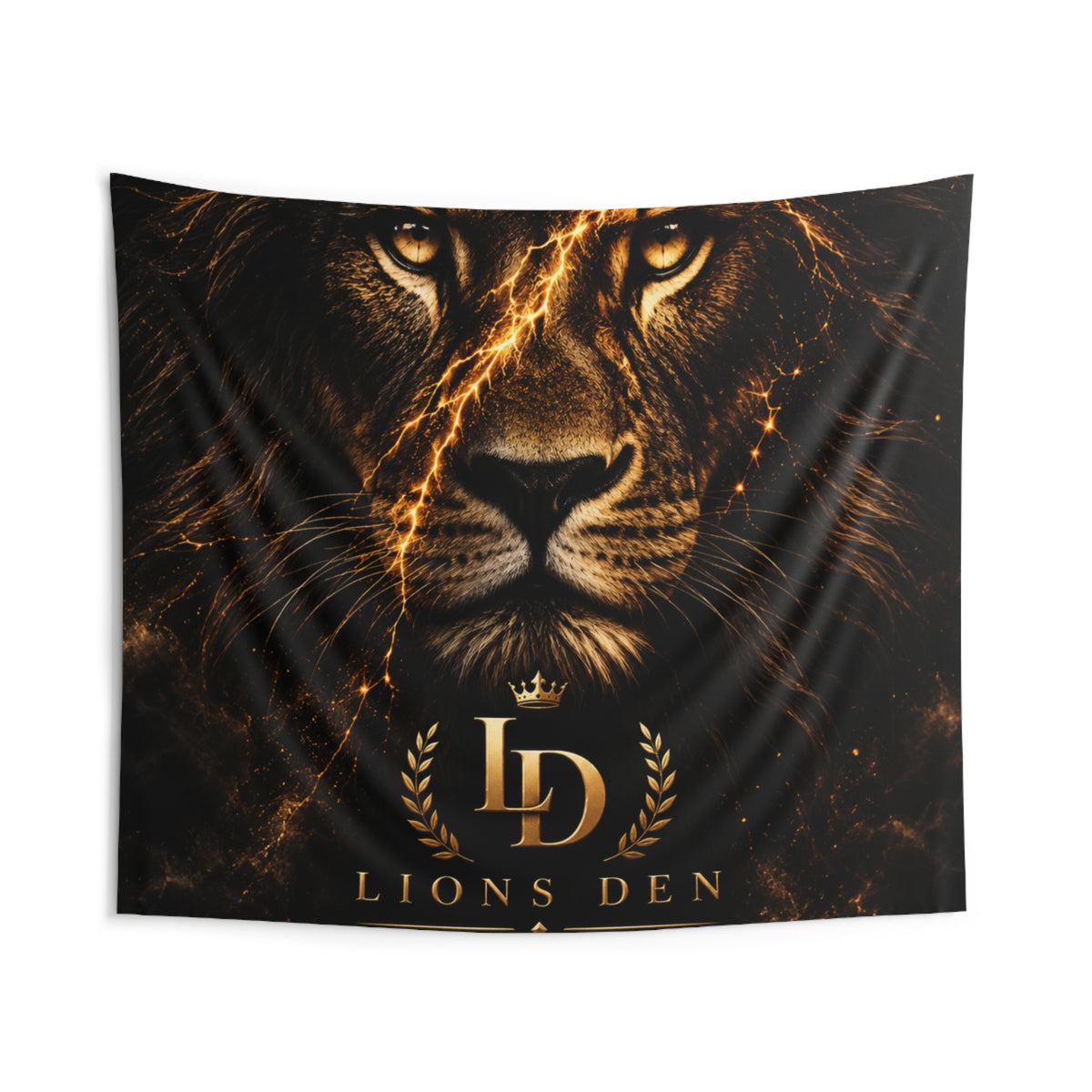 Lightning Lion Close-Up Stream Backdrop