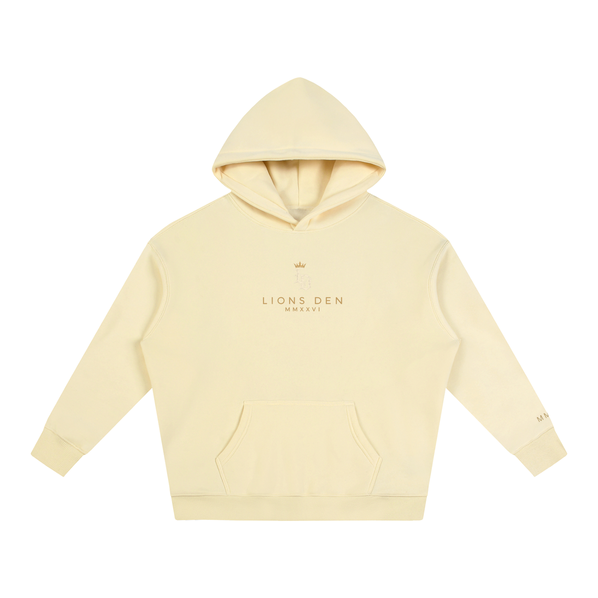 Crowned Gothic LD Oversized Fleece Hoodie