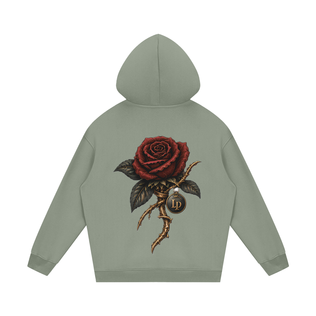 Crowned Rose Medallion Fleece Hoodie