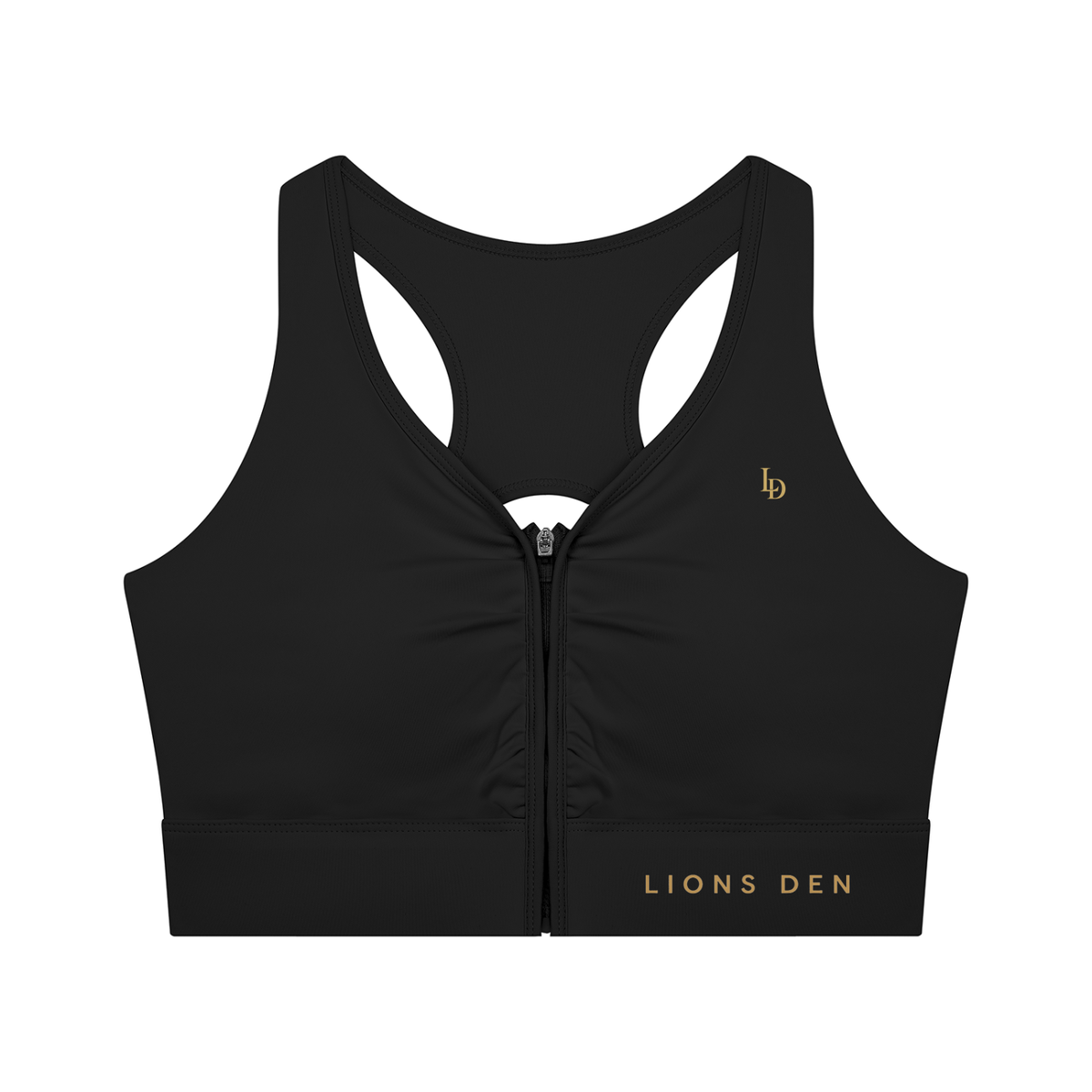 LD MMXXVI Cropped Zip Yoga Bra
