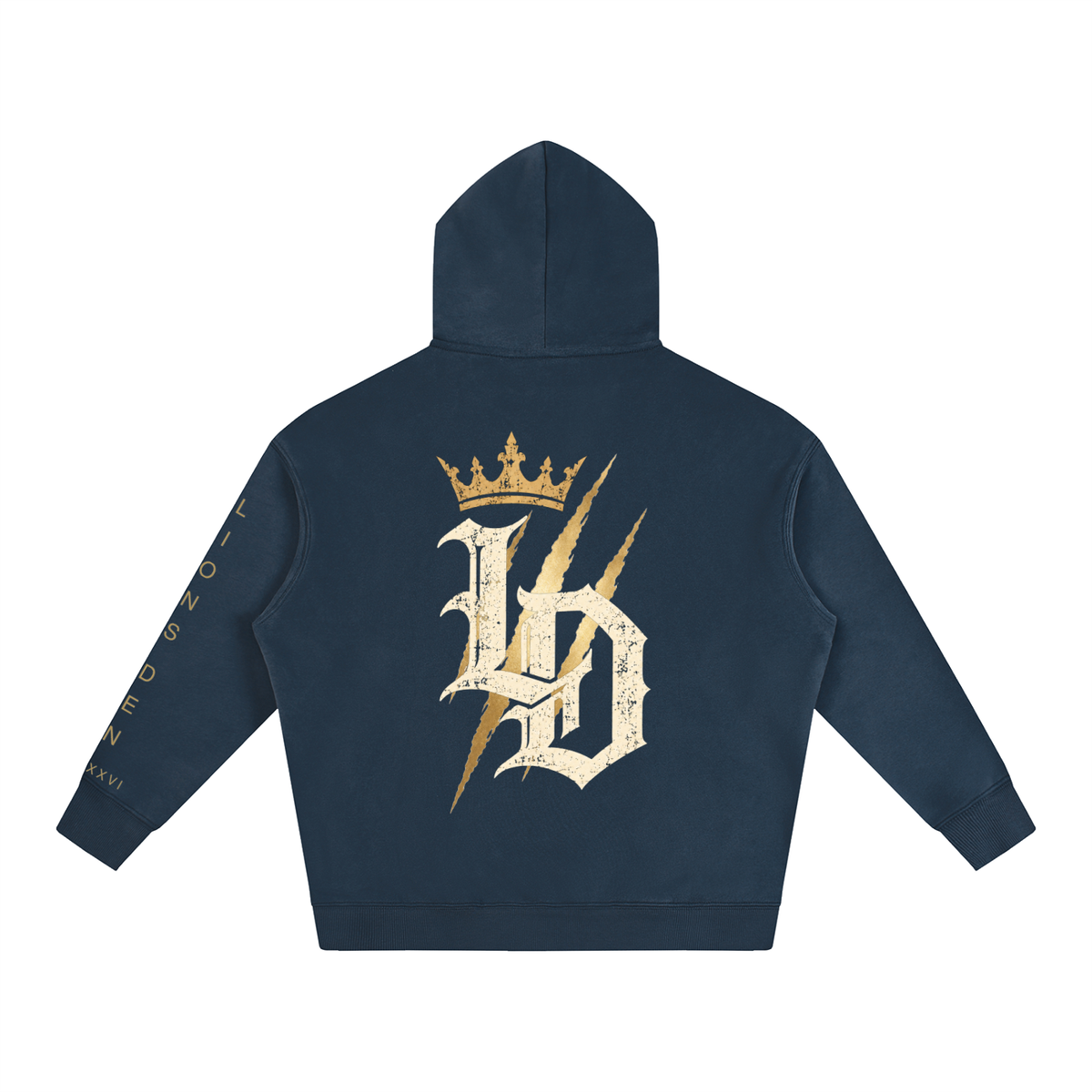 Crowned Gothic LD Oversized Fleece Hoodie