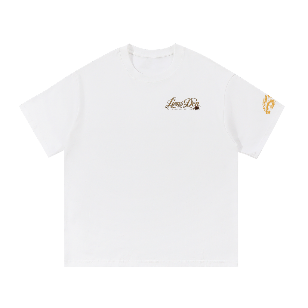 Caged Lion and Rose Essential Cotton Tee
