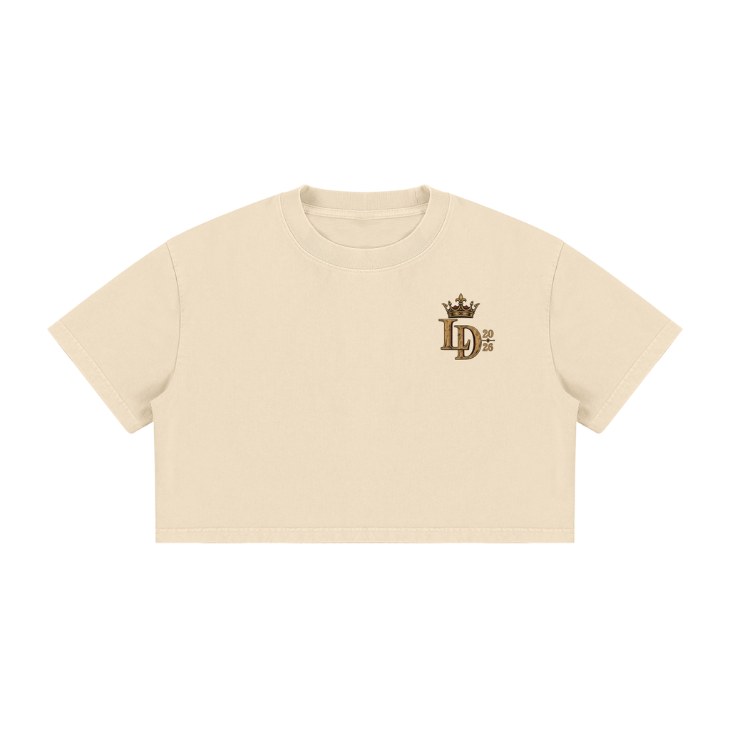 Fight for Your Legacy Lioness Mineral-Wash Crop Tee