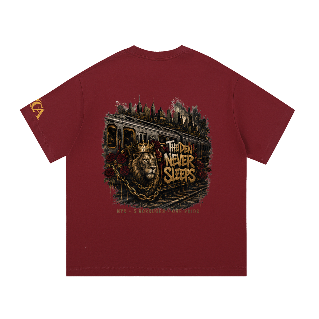 The Den Never Sleeps Subway Oversized Tee