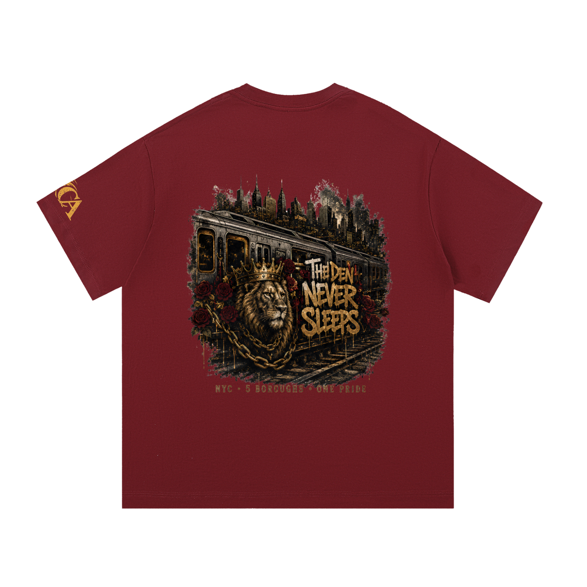 The Den Never Sleeps Subway Oversized Tee