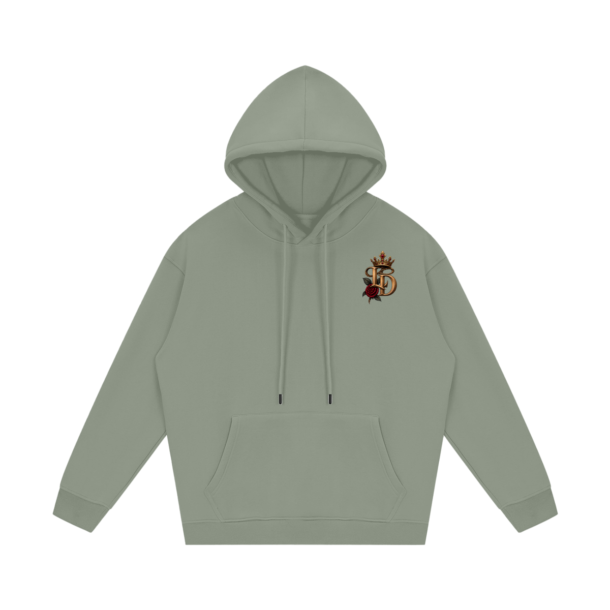 Crowned Rose Medallion Fleece Hoodie