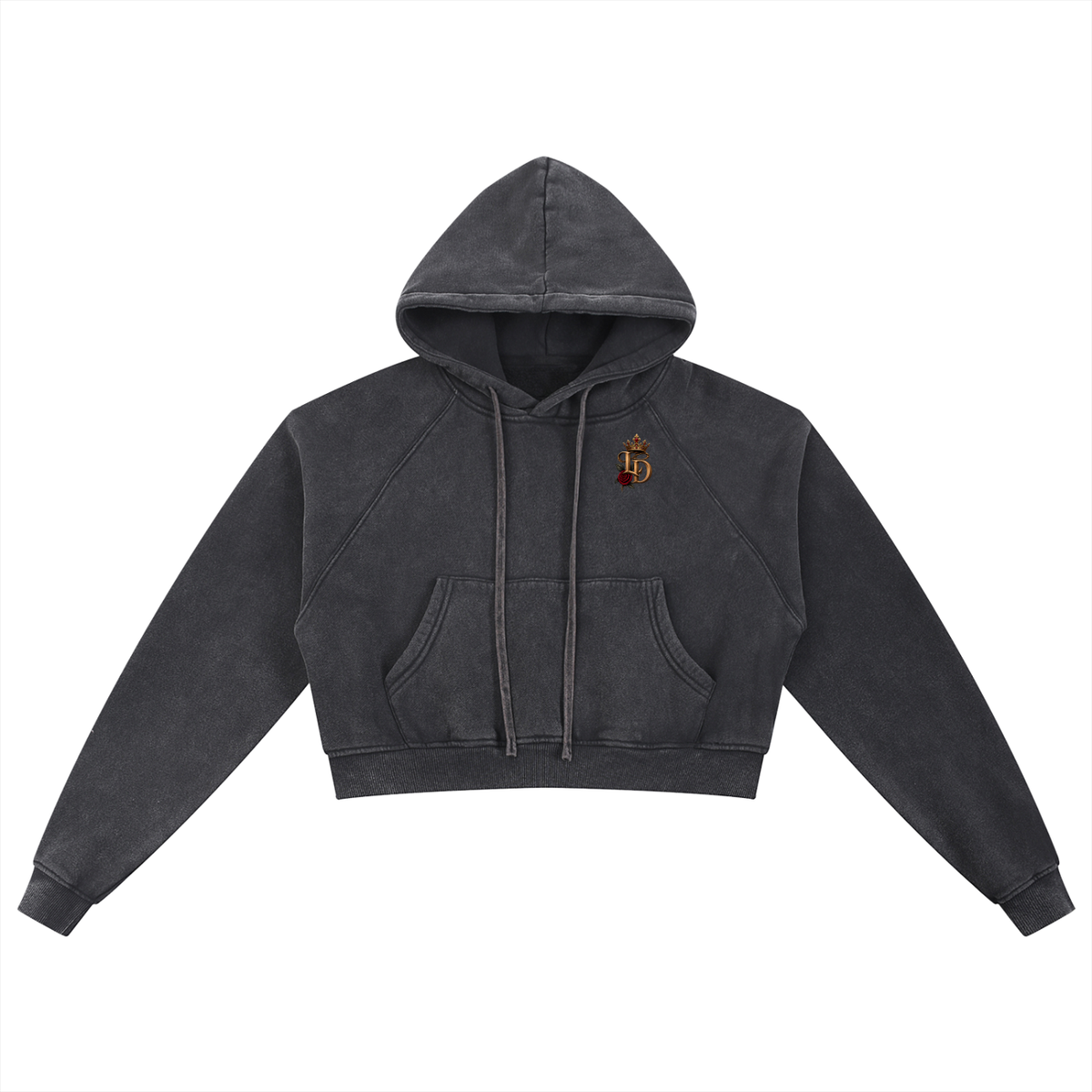 One Den, One Pride Snow-Washed Cropped Hoodie