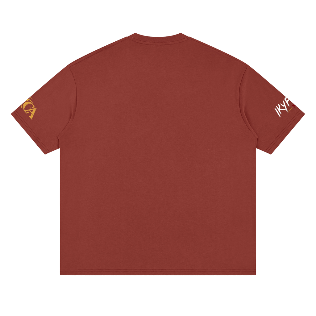 IKYF Lion Streetwear Drop-Shoulder Tee