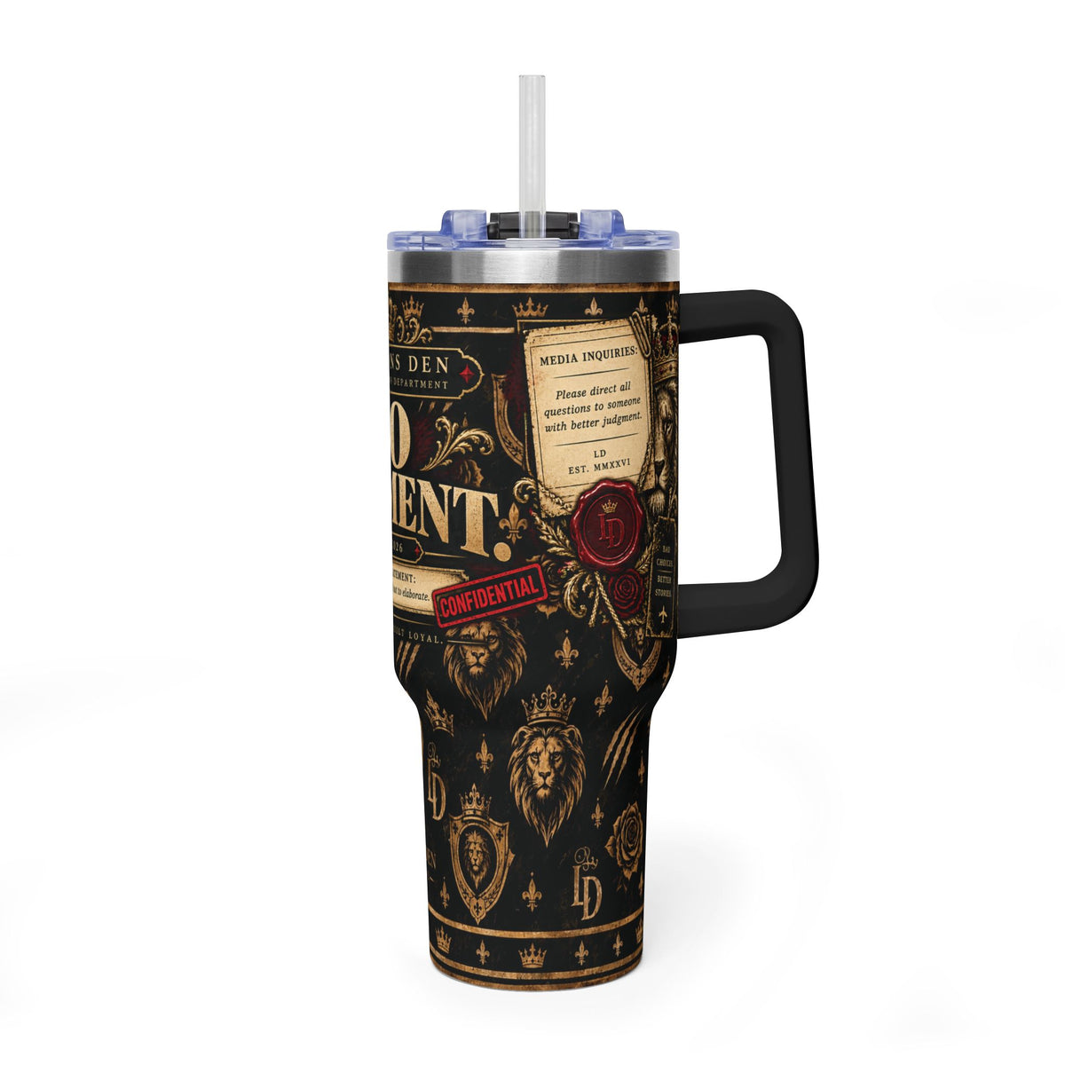 No Comment Lions Den Vacuum Tumbler, 40oz