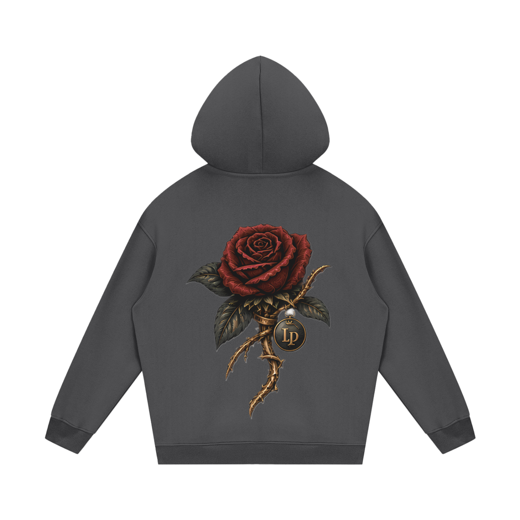 Crowned Rose Medallion Fleece Hoodie