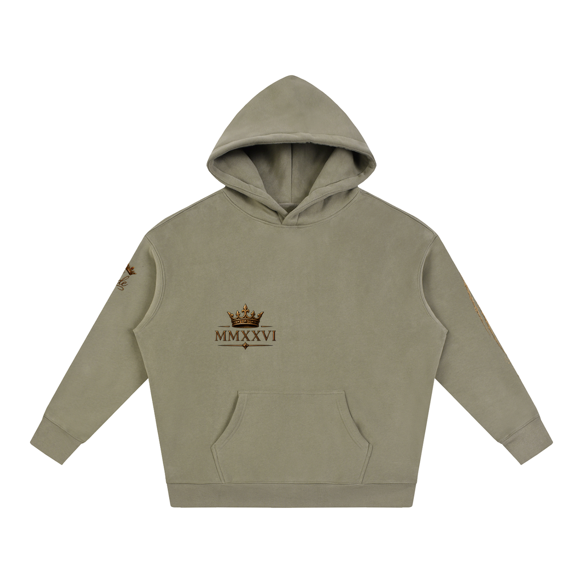MMXXVI Crown & Rose Oversized Fleece Hoodie