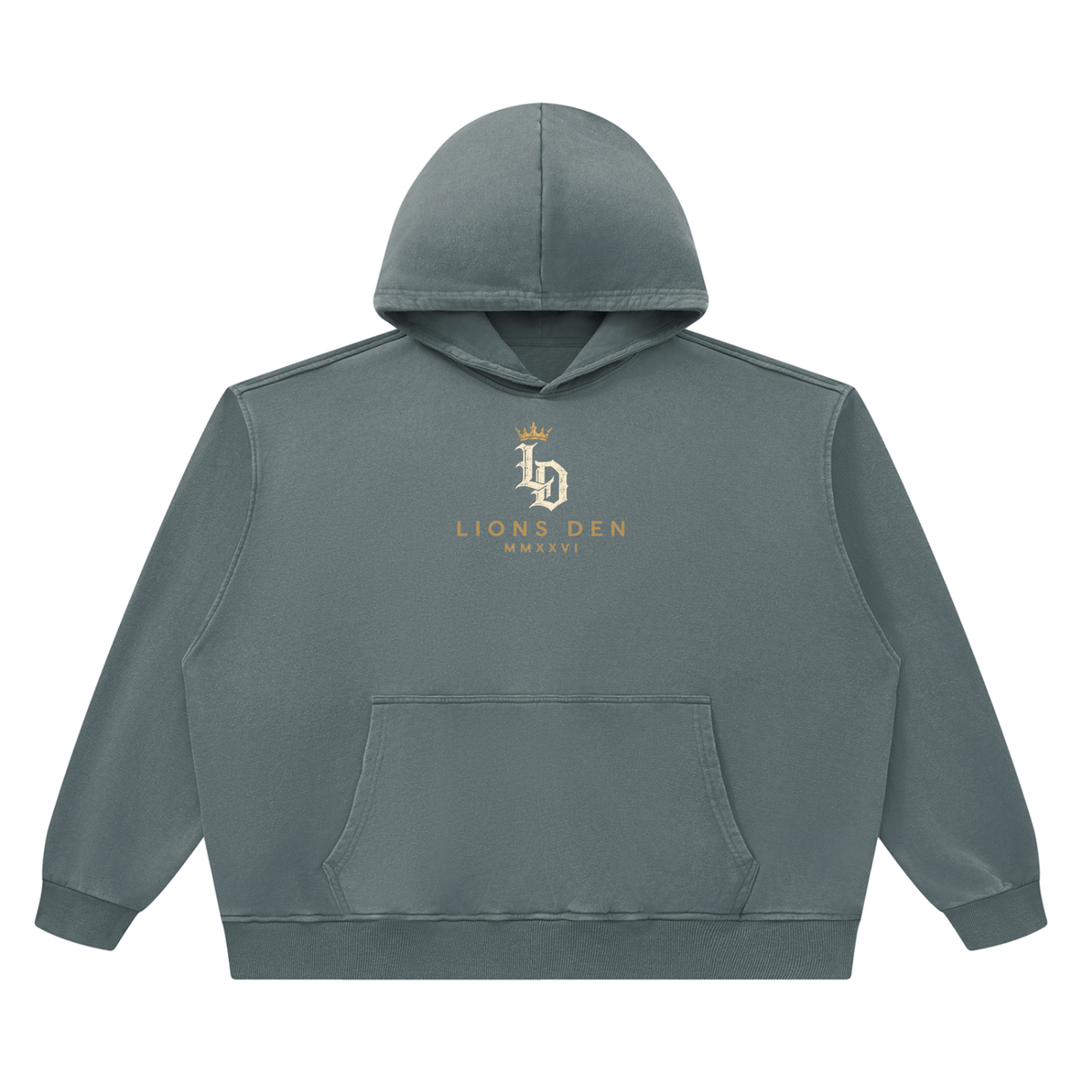 Crowned Gothic LD Heavyweight Vintage-Wash Hoodie