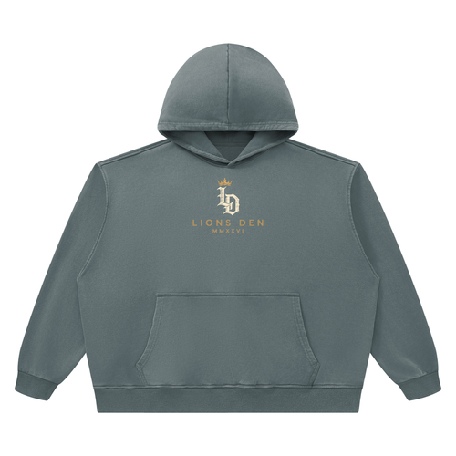 Crowned Gothic LD Heavyweight Vintage-Wash Hoodie