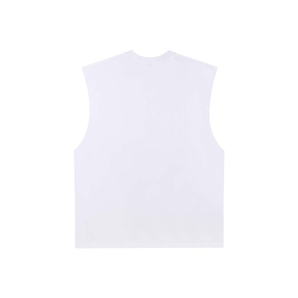 The Den After Dark Raw-Edge Cotton Tank