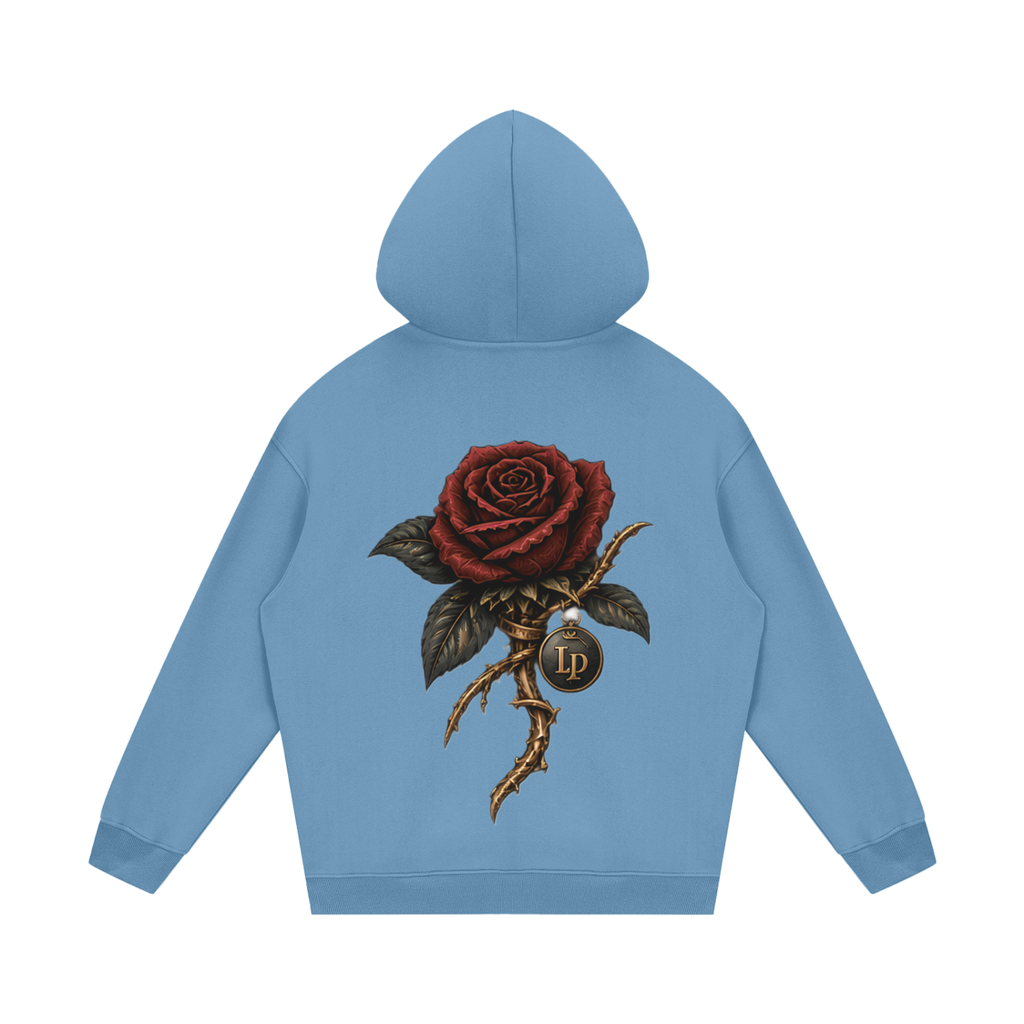 Crowned Rose Medallion Fleece Hoodie